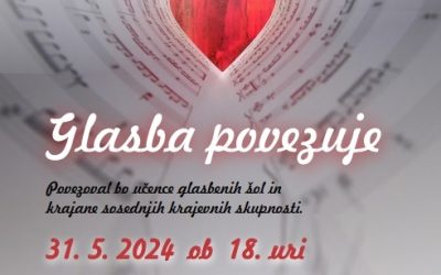 Vabilo na koncert Glasba povezuje